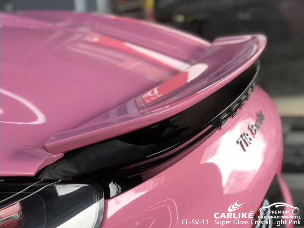CL-SV-11 super gloss crystal light pink wrap my car for PORSCHE Malacca Malaysia