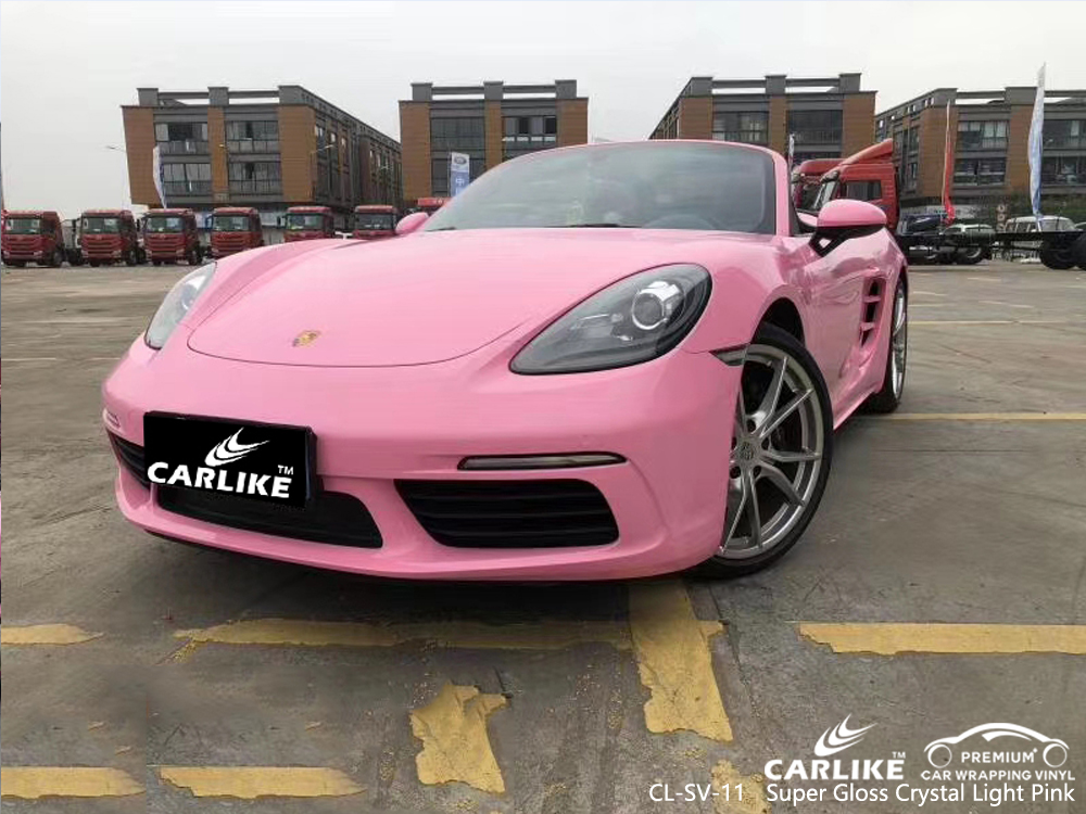 CL-SV-11 super gloss crystal light pink wrap my car for PORSCHE Malacca Malaysia