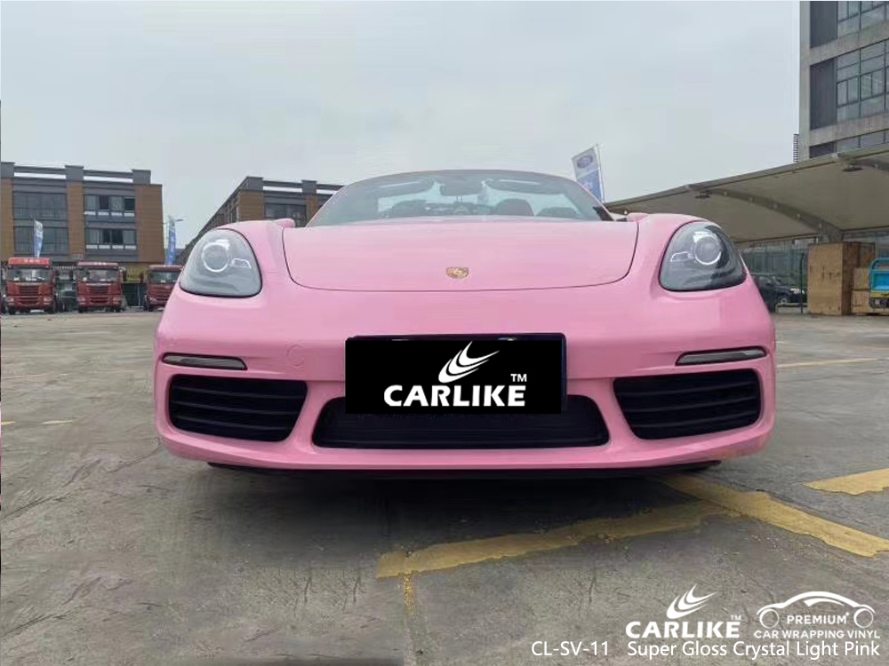 CL-SV-11 super gloss crystal light pink wrap my car for PORSCHE Malacca Malaysia