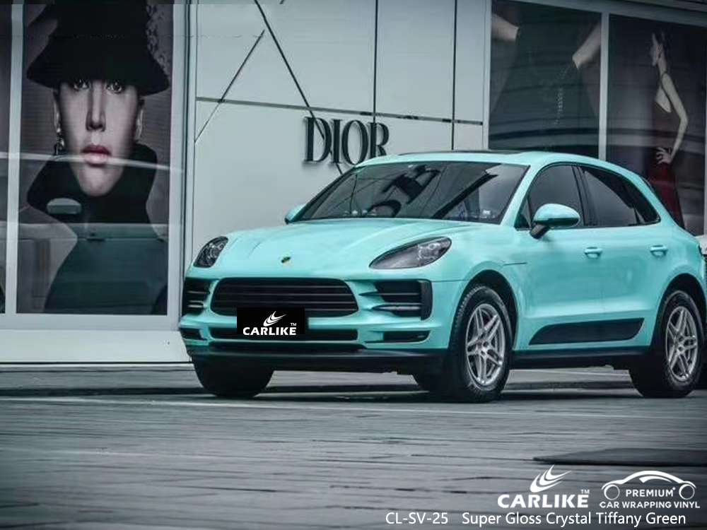 CL-SV-25 super gloss crystal tiffany green car wrapping foil for PORSCHE North West South Africa