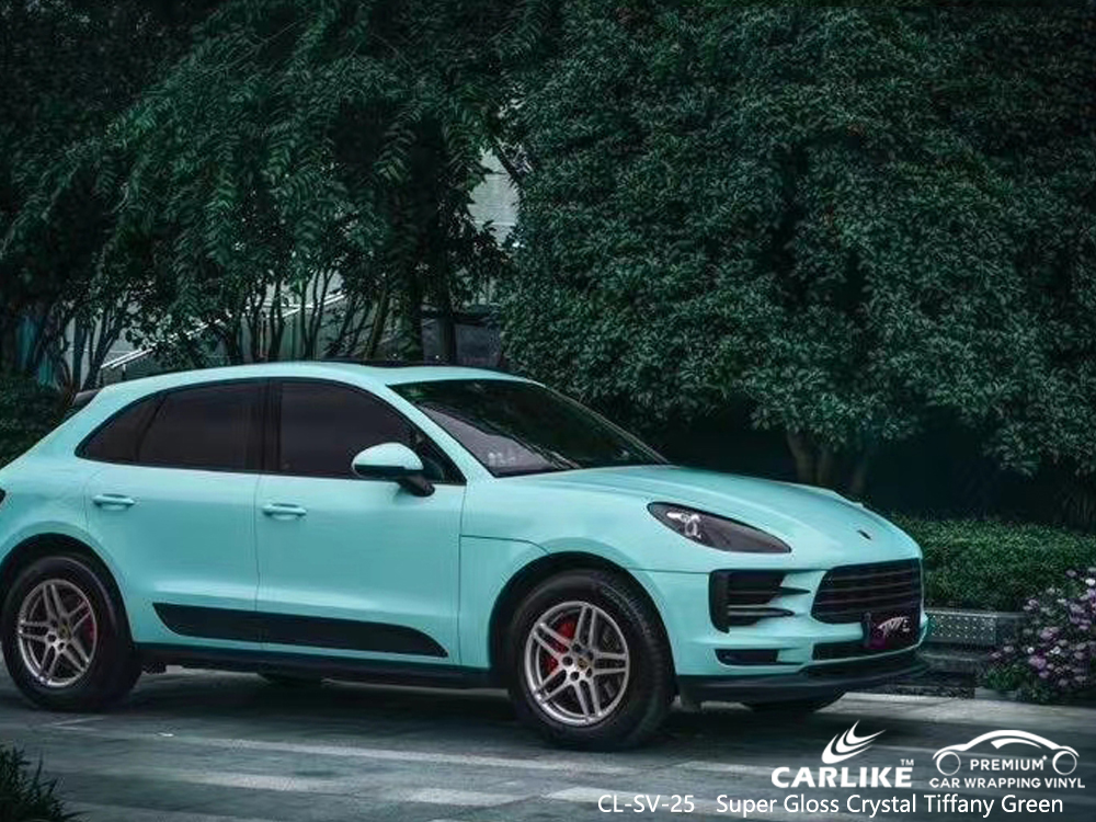 CL-SV-25 super gloss crystal tiffany green car wrapping foil for PORSCHE North West South Africa