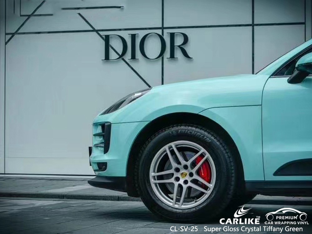 CL-SV-25 super gloss crystal tiffany green car wrapping foil for PORSCHE North West South Africa