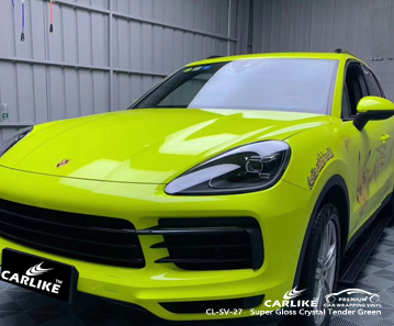 CL-SV-27 Superglanz kristallklare grüne Vinylfolien für PORSCHE Perak Malaysia