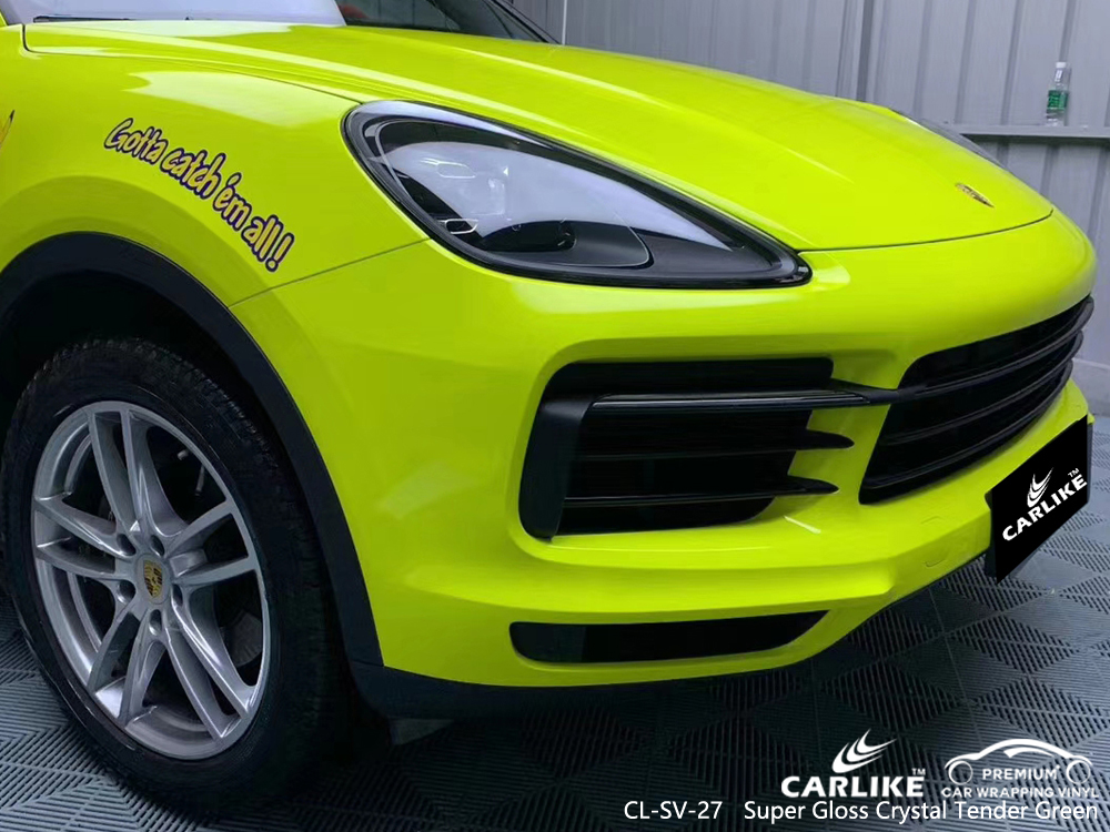 CL-SV-27 super gloss crystal tender green vinyl films for PORSCHE Perak Malaysia