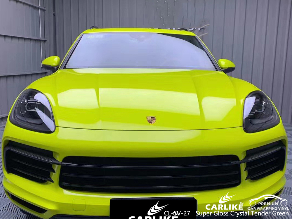 CL-SV-27 super gloss crystal tender green vinyl films for PORSCHE Perak Malaysia