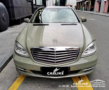 CL-SV-30 Superglanz Kristall Khaki Grün Vinyl Wrap Glanz für MERCEDES-BENZ KwaZulu-Natal Südafrika