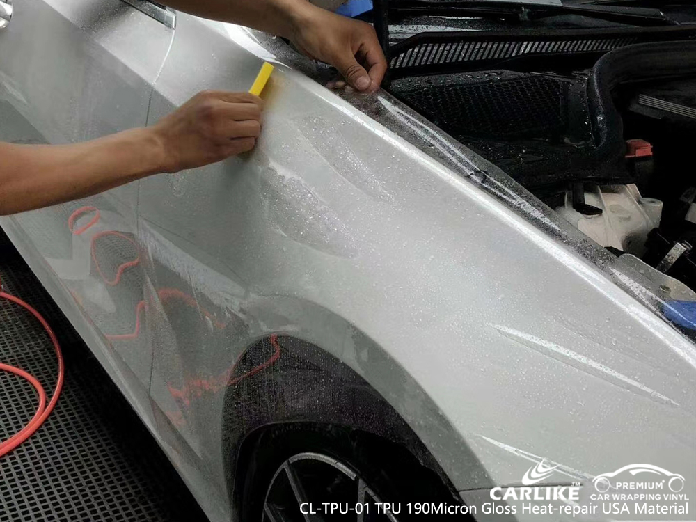 CL-TPU-01 tpu 190micron gloss heat-repair vinyl wrap for BMW Johor Malaysia