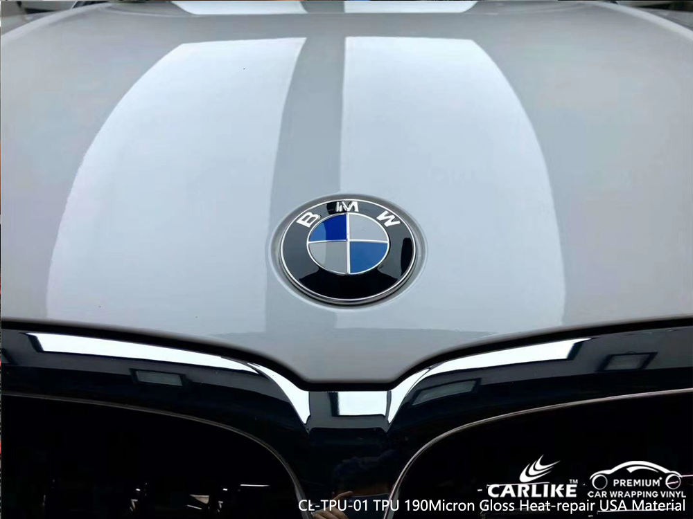 CL-TPU-01 tpu 190micron gloss heat-repair vinyl wrap for BMW Johor Malaysia