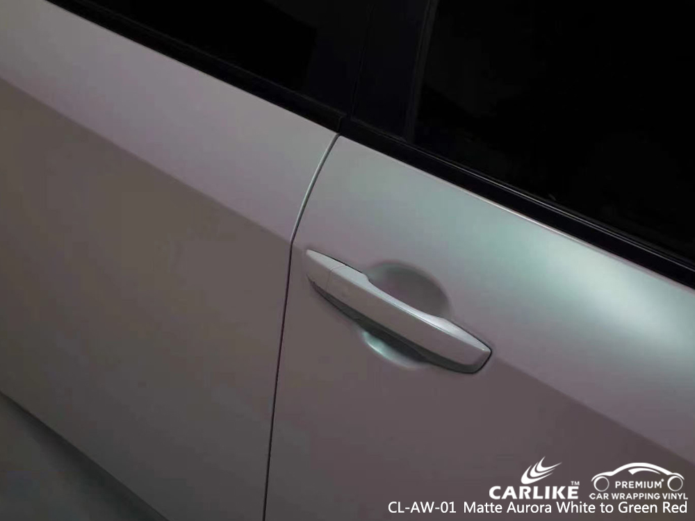 CL-AW-01 matte aurora white to green red car wrapping foil for HONDA Saxony-Anhalt Germany