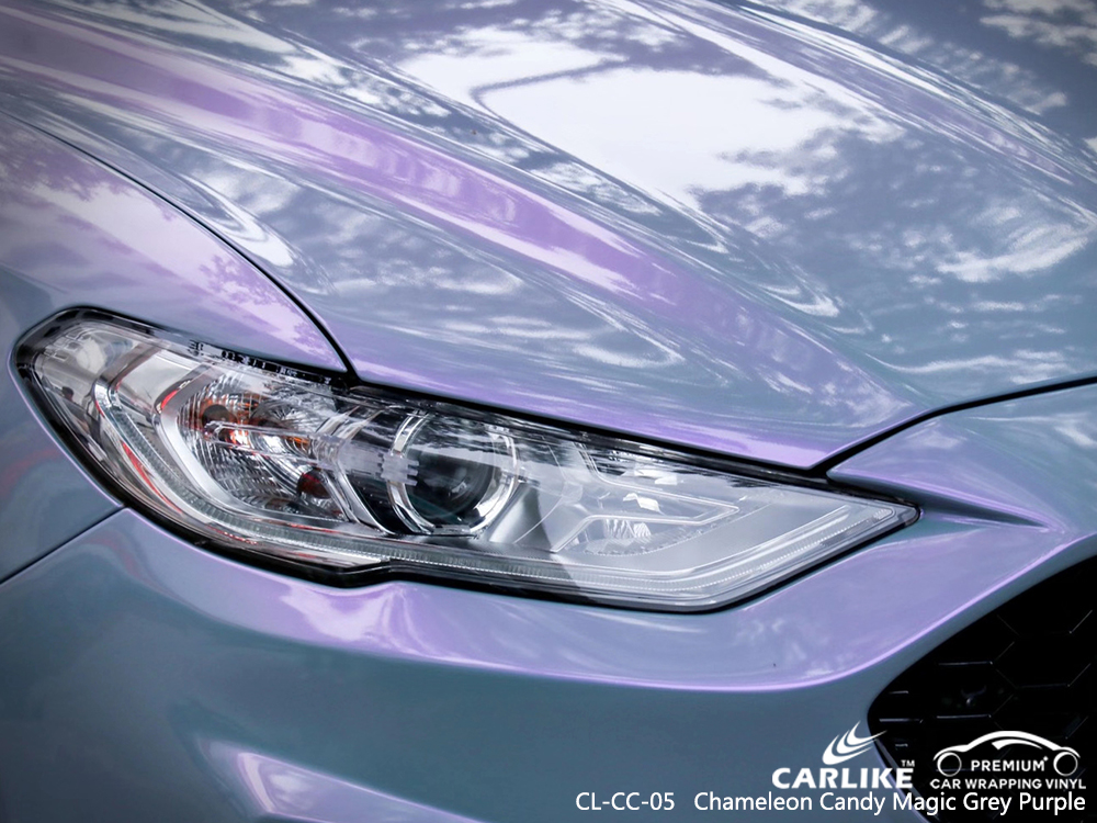 CL-CC-05 chameleon candy magic grey purple high gloss vinyl wrap for FORD Schleswig-Holstein Germany