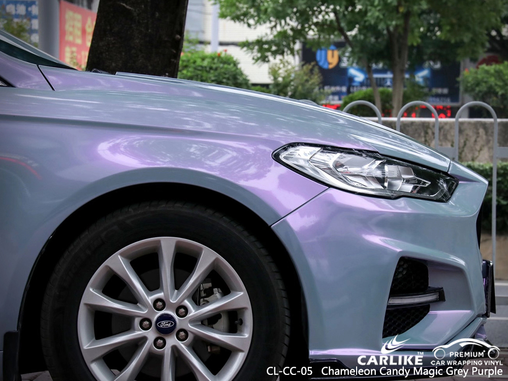 CL-CC-05 chameleon candy magic grey purple high gloss vinyl wrap for FORD Schleswig-Holstein Germany
