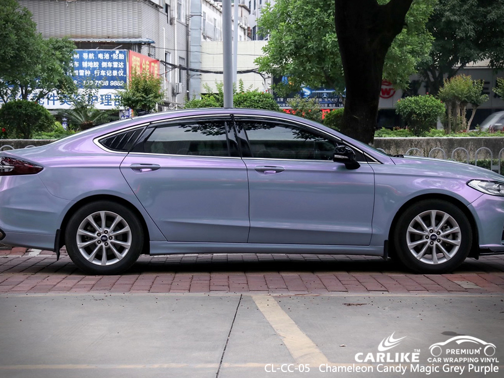 CL-CC-05 chameleon candy magic grey purple high gloss vinyl wrap for FORD Schleswig-Holstein Germany