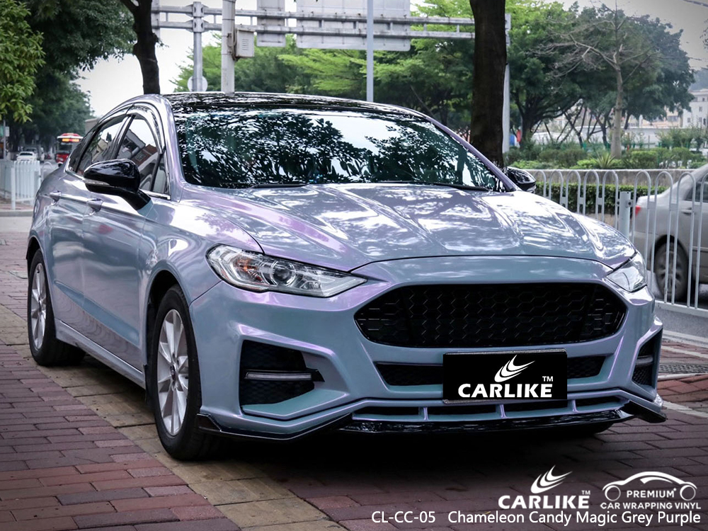 CL-CC-05 chameleon candy magic grey purple high gloss vinyl wrap for FORD Schleswig-Holstein Germany