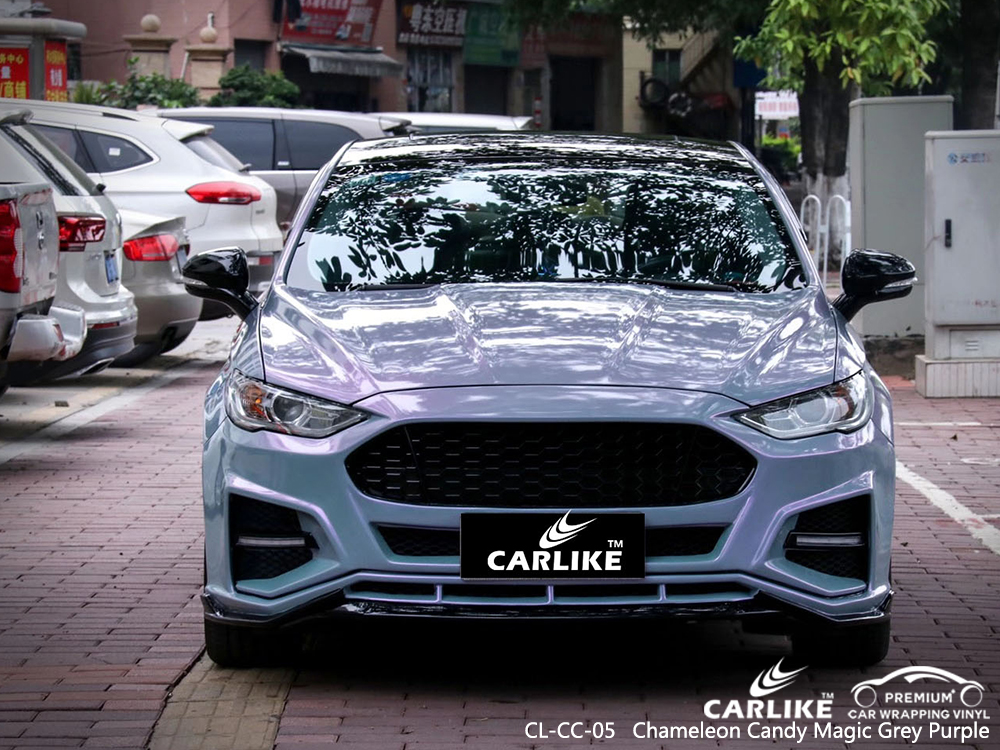 CL-CC-05 chameleon candy magic grey purple high gloss vinyl wrap for FORD Schleswig-Holstein Germany