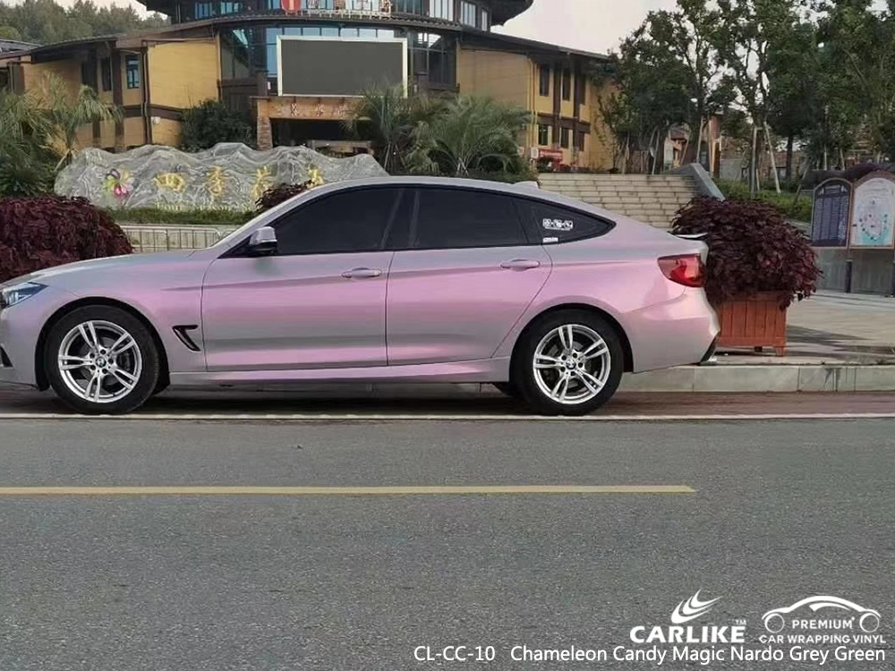 CL-CC-10 chameleon candy magic nardo grey green vinyl material suppliers for BMW Brandenburg Germany