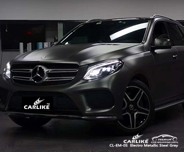 CL-EM-05 electro metallic steel grey vinyl wrapping for MERCEDES-BENZ