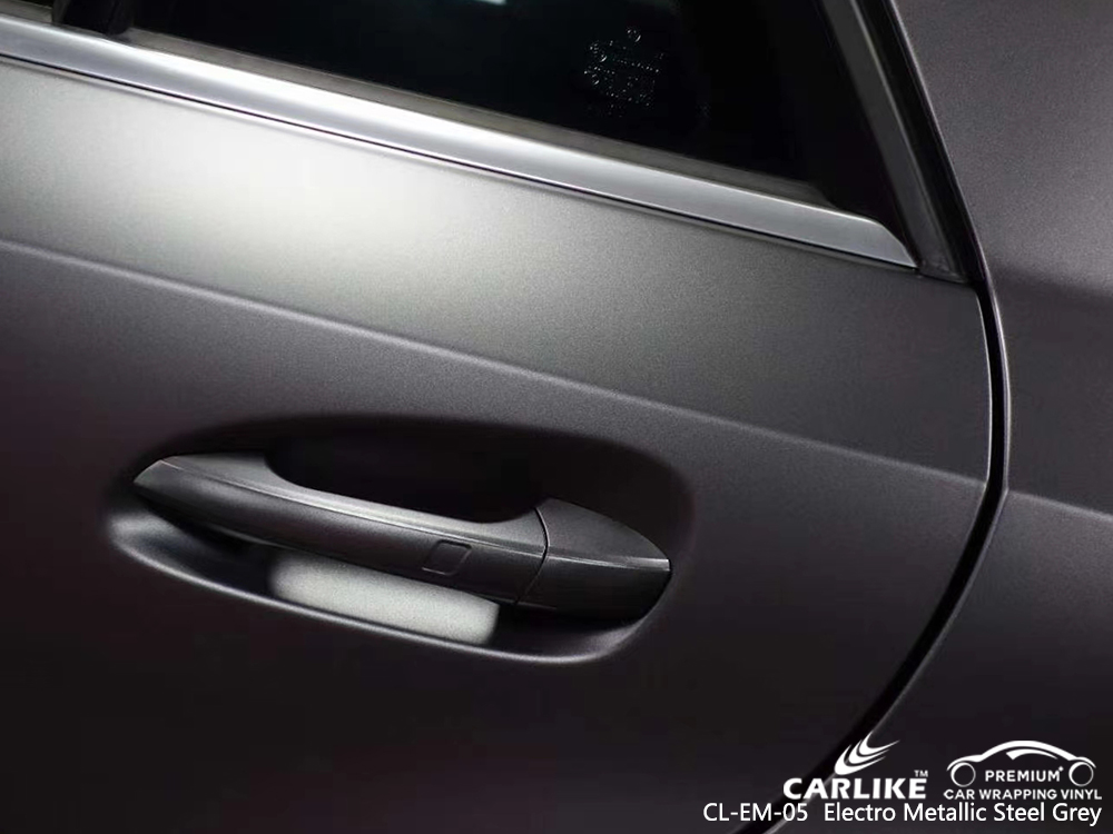 CL-EM-05 electro metallic steel grey vinyl wrapping for MERCEDES-BENZ Baden-Wurttemberg Germany