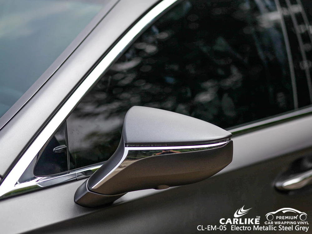 CL-EM-05 electro metallic steel grey body wrap car supplier for LEXUS Berlin Germany