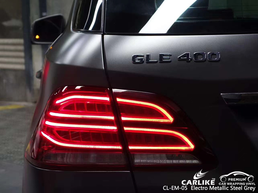 CL-EM-05 electro metallic steel grey vinyl wrapping for MERCEDES-BENZ Baden-Wurttemberg Germany