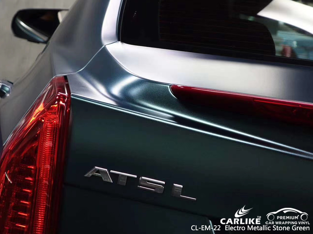 CL-EM-22 electro metallic stone green vinyl films for CADILLAC Thuringia Germany