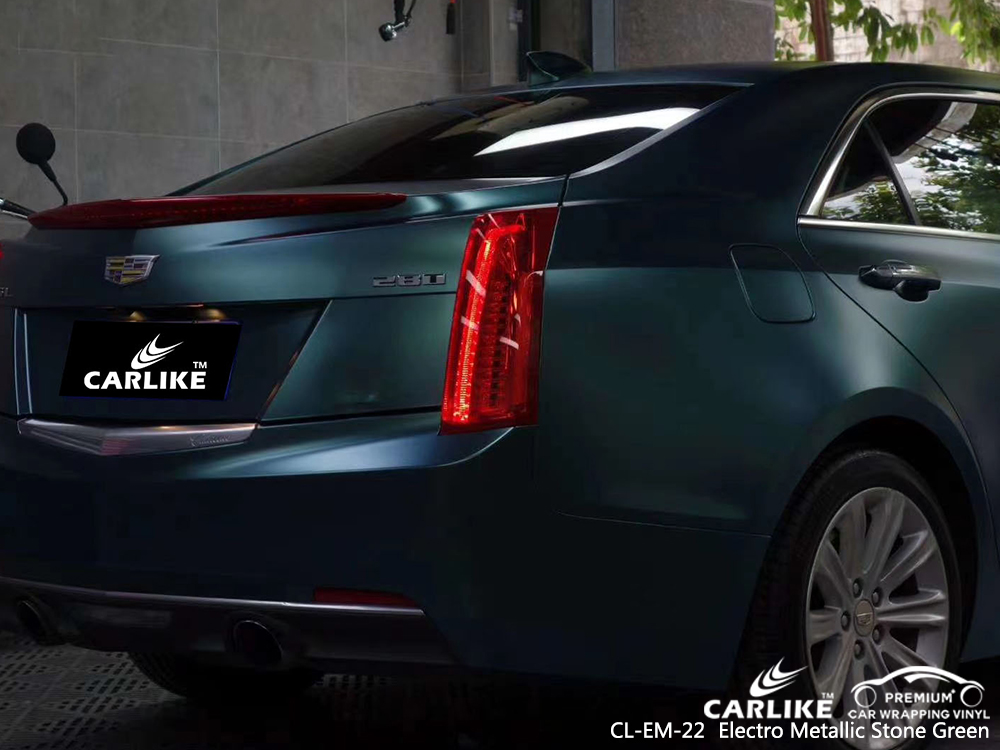CL-EM-22 electro metallic stone green vinyl films for CADILLAC Thuringia Germany