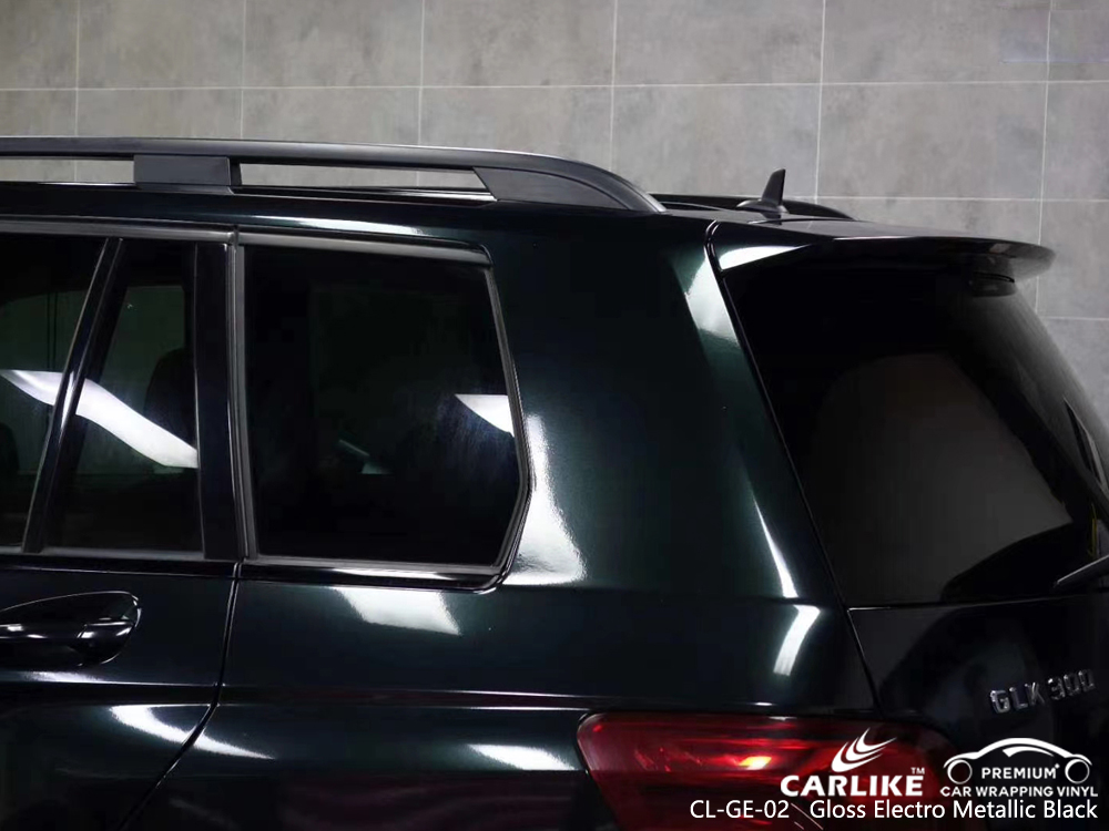 CL-GE-02 gloss electro metallic black protective vinyl for cars for MERCEDES-BENZ Hauts-de-France France