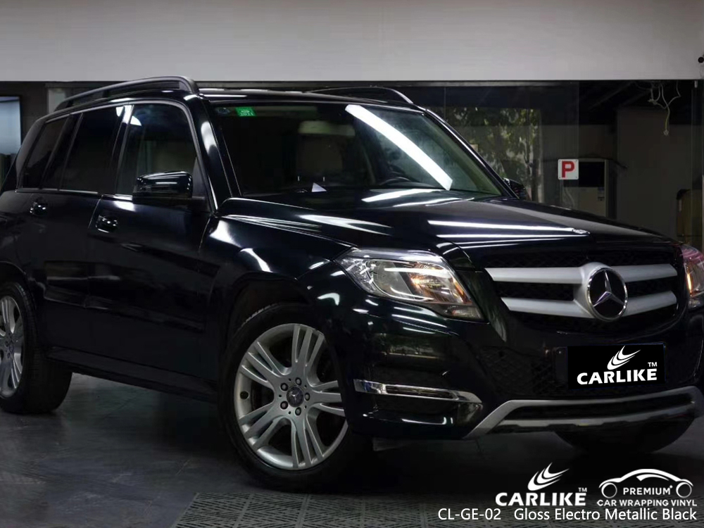 CL-GE-02 gloss electro metallic black protective vinyl for cars for MERCEDES-BENZ Hauts-de-France France