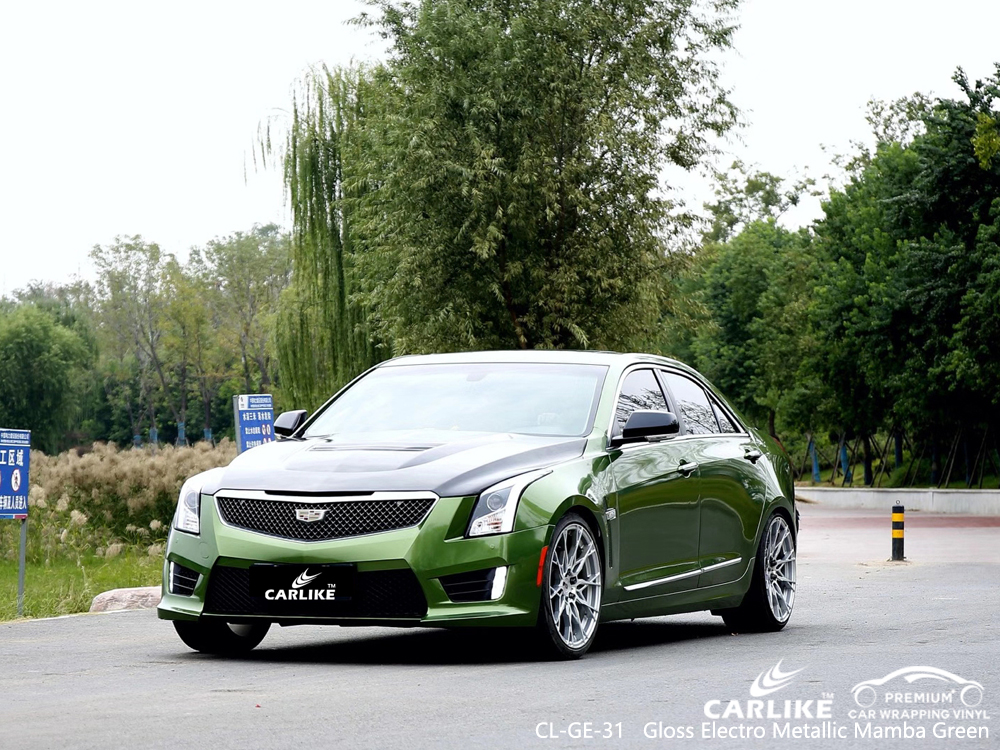 CL-GE-31 gloss electro metallic mamba green vinyl sticker paper for CADILLAC Occitanie France
