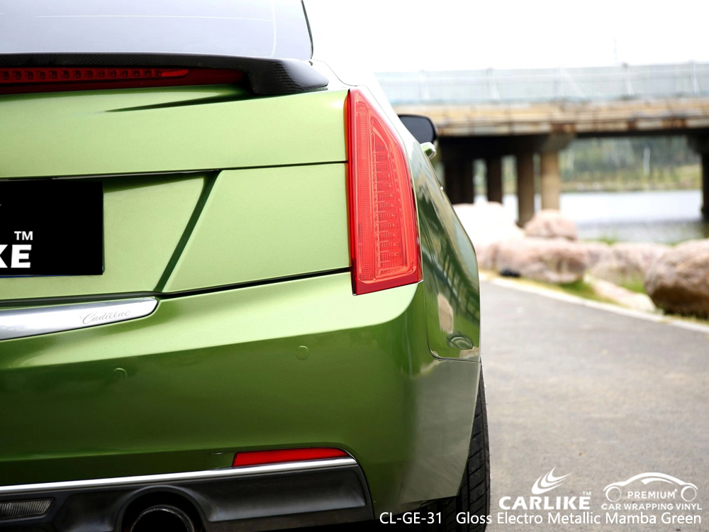 CL-GE-31 gloss electro metallic mamba green vinyl sticker paper for CADILLAC Occitanie France