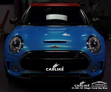 BENTLEY Bavaria Almanya için bisikletler için CL-MC-02 sihirli mercan gök mavisi karbon fiber vinil şal