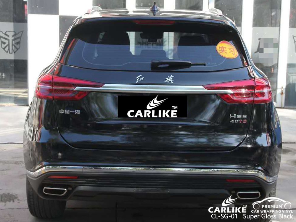 CL-SG-01 super gloss black vinyl material suppliers for Hong Qi Brittany France