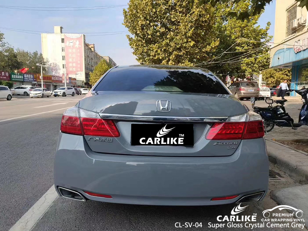 CL-SV-04 super gloss crystal cement grey vinyl sticker paper for HONDA Bremen Germany