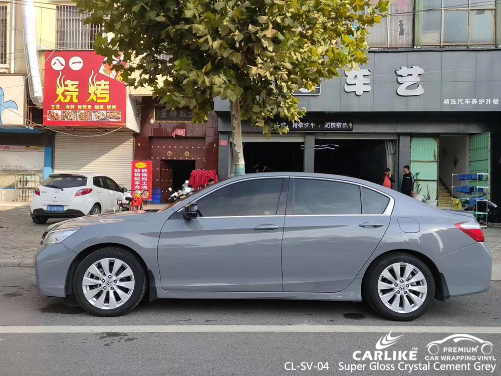 CL-SV-04 super gloss crystal cement grey vinyl sticker paper for HONDA Bremen Germany