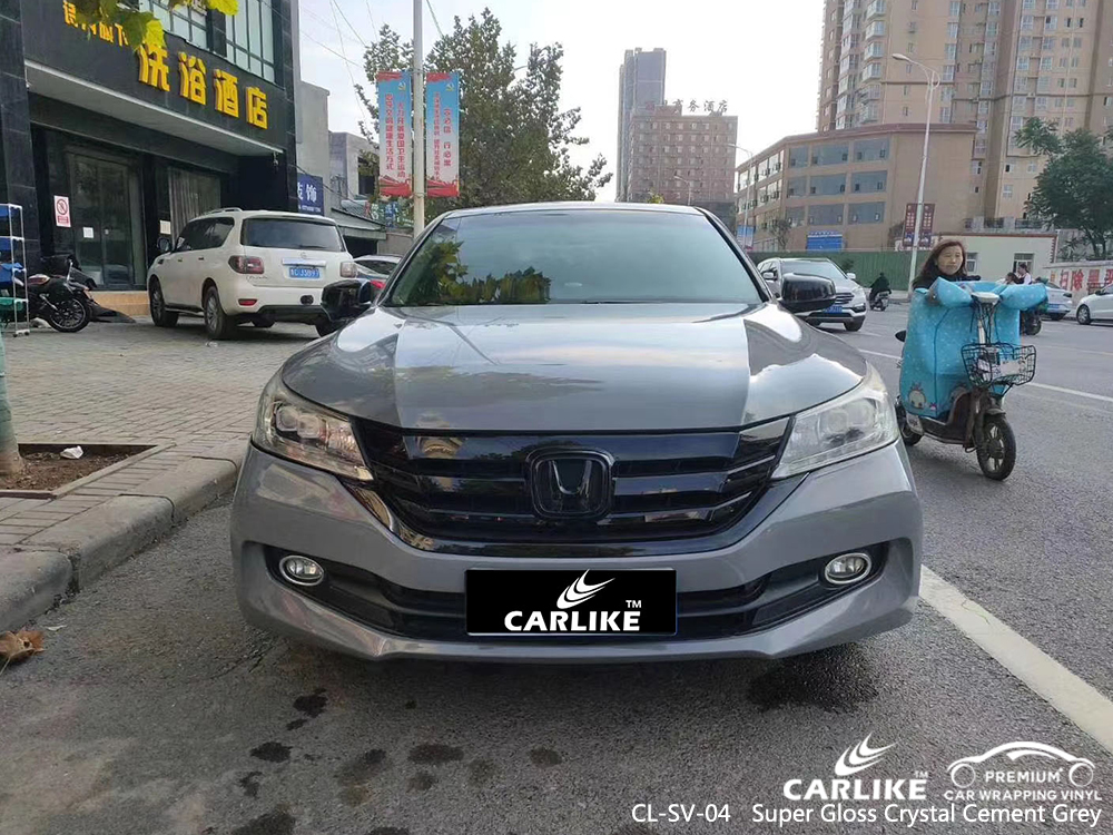 CL-SV-04 super gloss crystal cement grey vinyl sticker paper for HONDA Bremen Germany