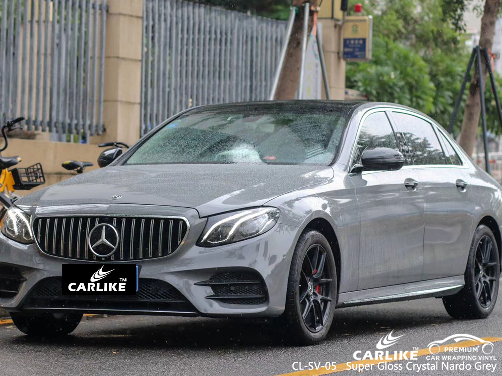 CL-SV-05 super gloss crystal nardo grey wrap car black matt for MERCEDES-BENZ Saarland Germany