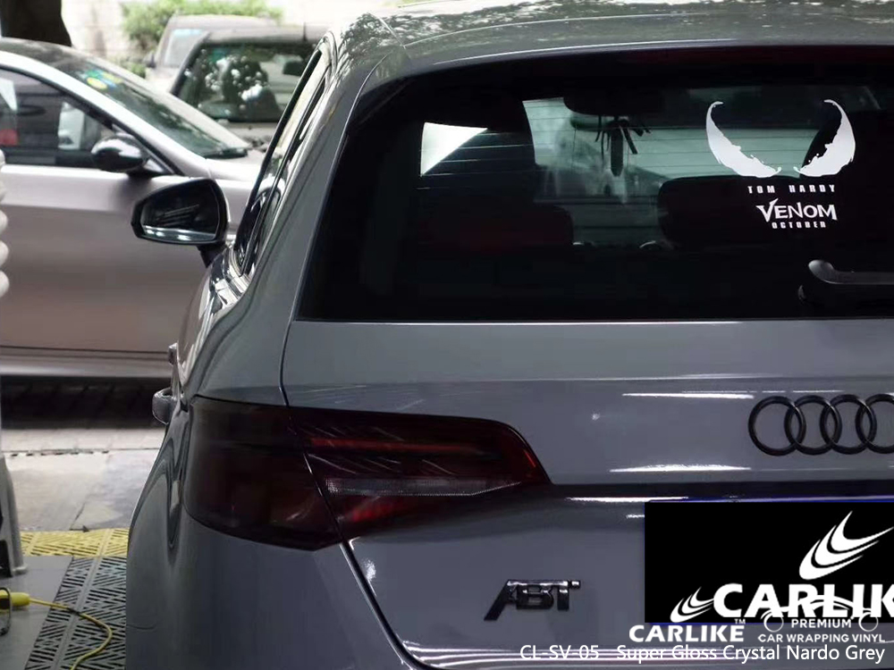 CL-SV-05 super gloss crystal nardo grey vinyl wrap for AUDI Centre-Val de Loire France