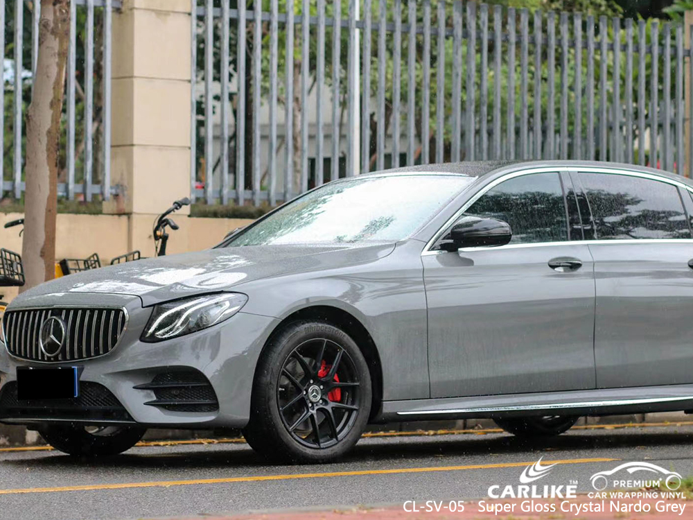 CL-SV-05 super gloss crystal nardo grey wrap car black matt for MERCEDES-BENZ Saarland Germany