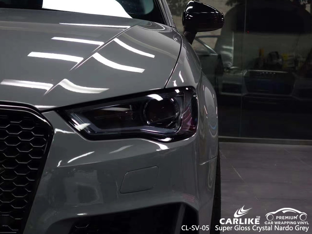 CL-SV-05 super gloss crystal nardo grey vinyl wrap for AUDI Centre-Val de Loire France