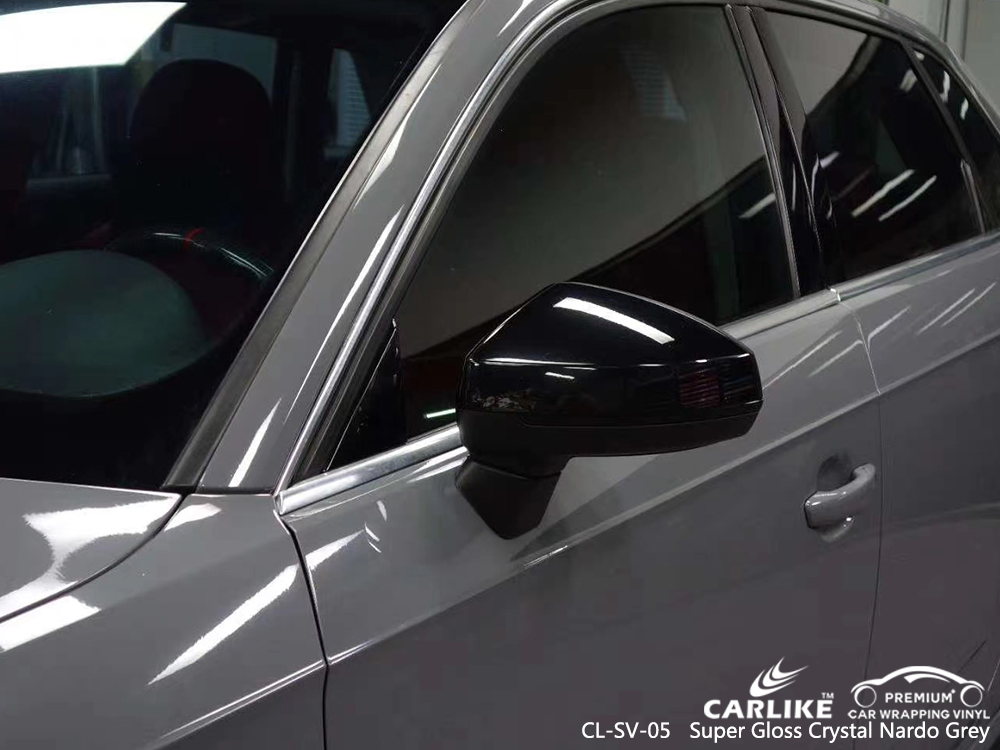 CL-SV-05 super gloss crystal nardo grey vinyl wrap for AUDI Centre-Val de Loire France