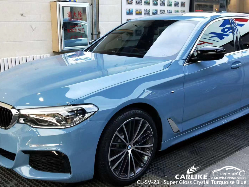CL-SV-23 super gloss crystal turquoise blue tpu ppf film for BMW Pays de la Loire France