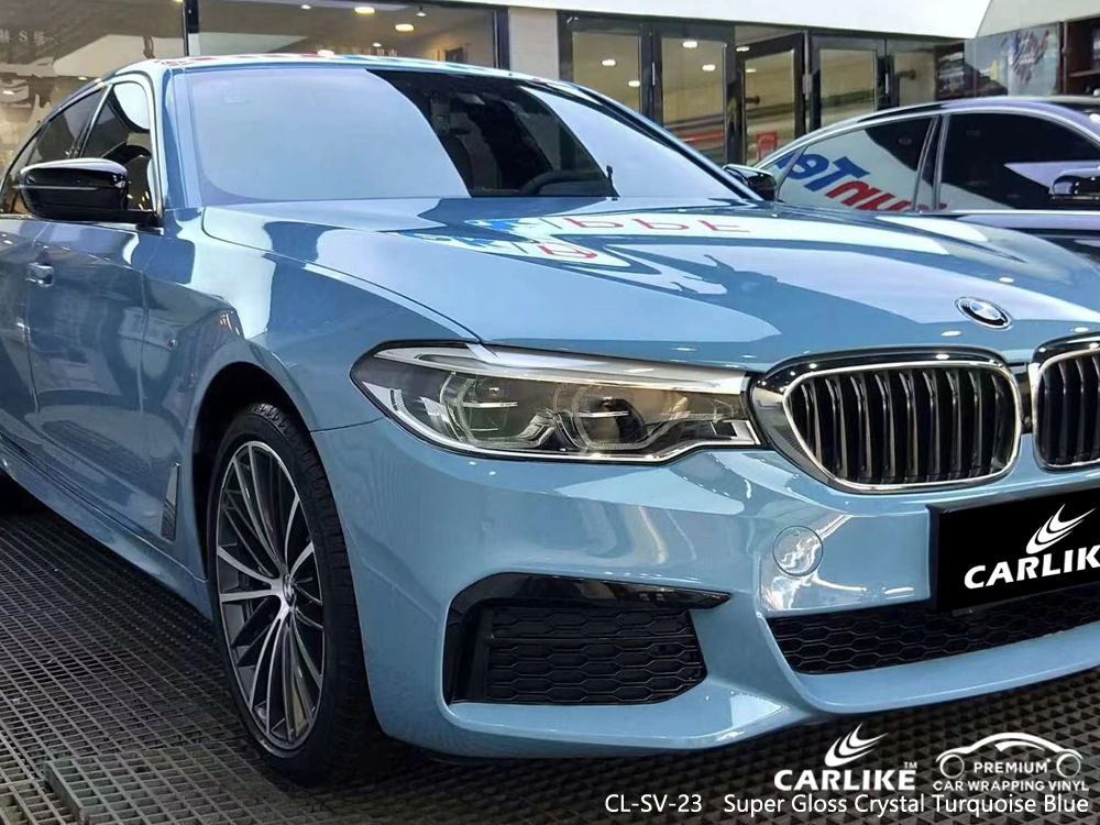 CL-SV-23 super gloss crystal turquoise blue tpu ppf film for BMW Pays de la Loire France