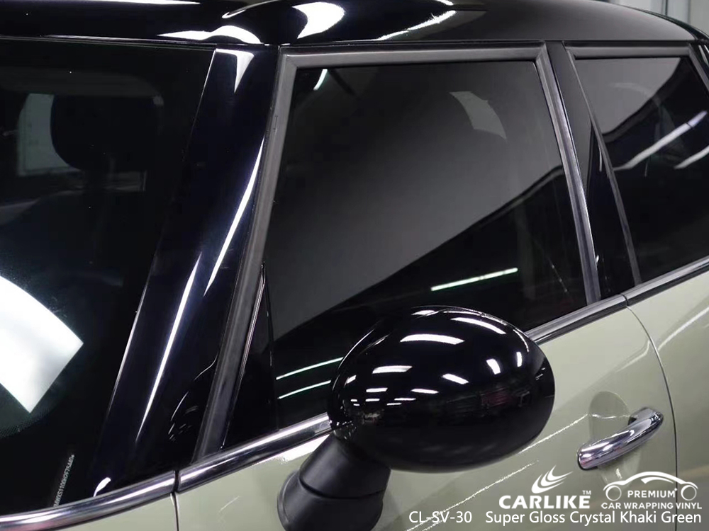 CL-SV-30 super gloss crystal khaki green vinyl wrap gloss for BENTLEY Hamburg Germany