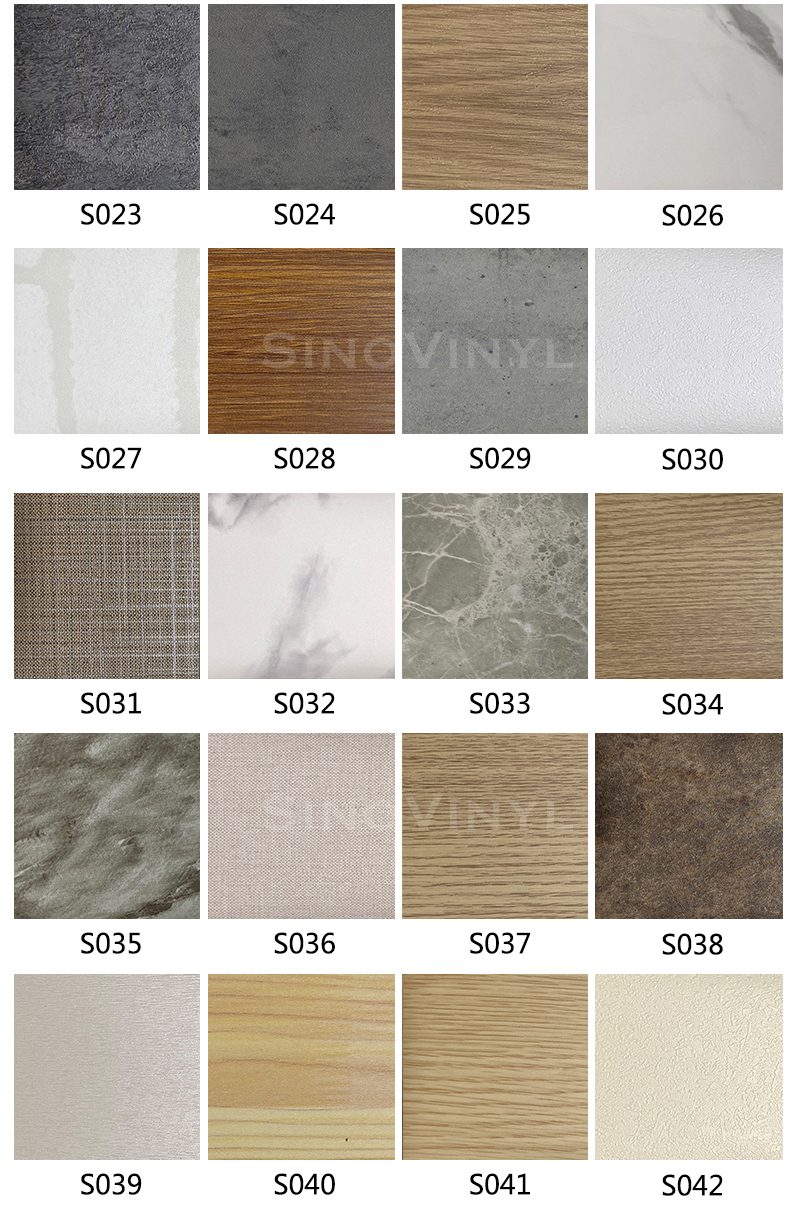 PVC Wood Grain Texture Decoration Self Adhesive Vinyl Film