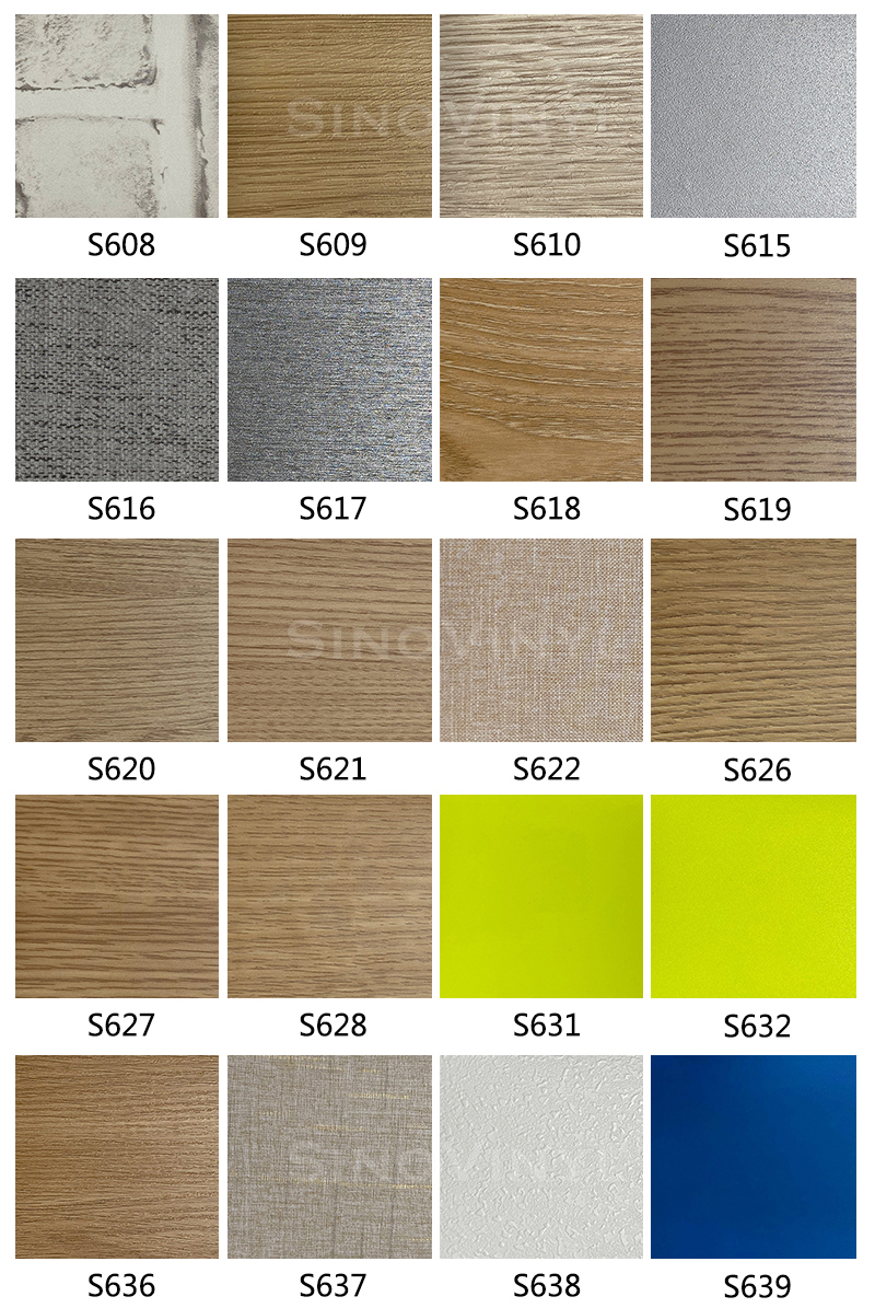 PVC Wood Grain Texture Decoration Self Adhesive Vinyl Film