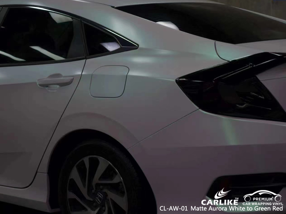 CL-AW-01 matte aurora white to green red vinyl wrap gloss for HONDA Mato Grosso Brazil