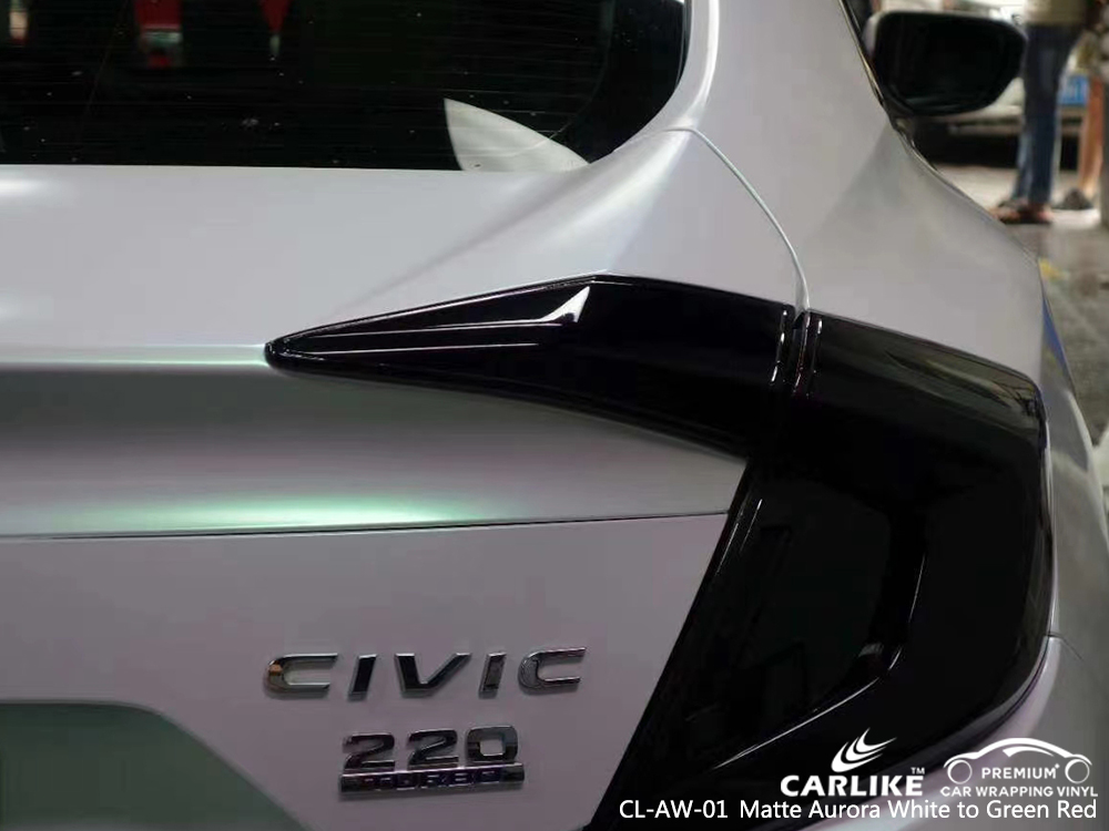 CL-AW-01 matte aurora white to green red vinyl wrap gloss for HONDA Mato Grosso Brazil