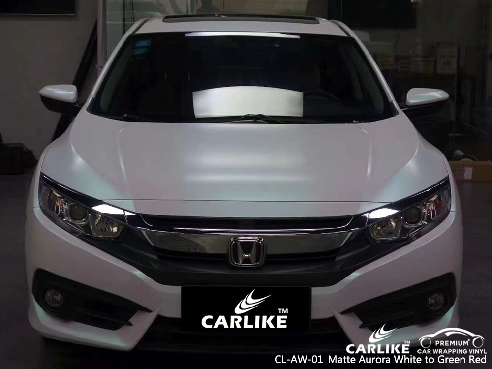 CL-AW-01 matte aurora white to green red vinyl wrap gloss for HONDA Mato Grosso Brazil