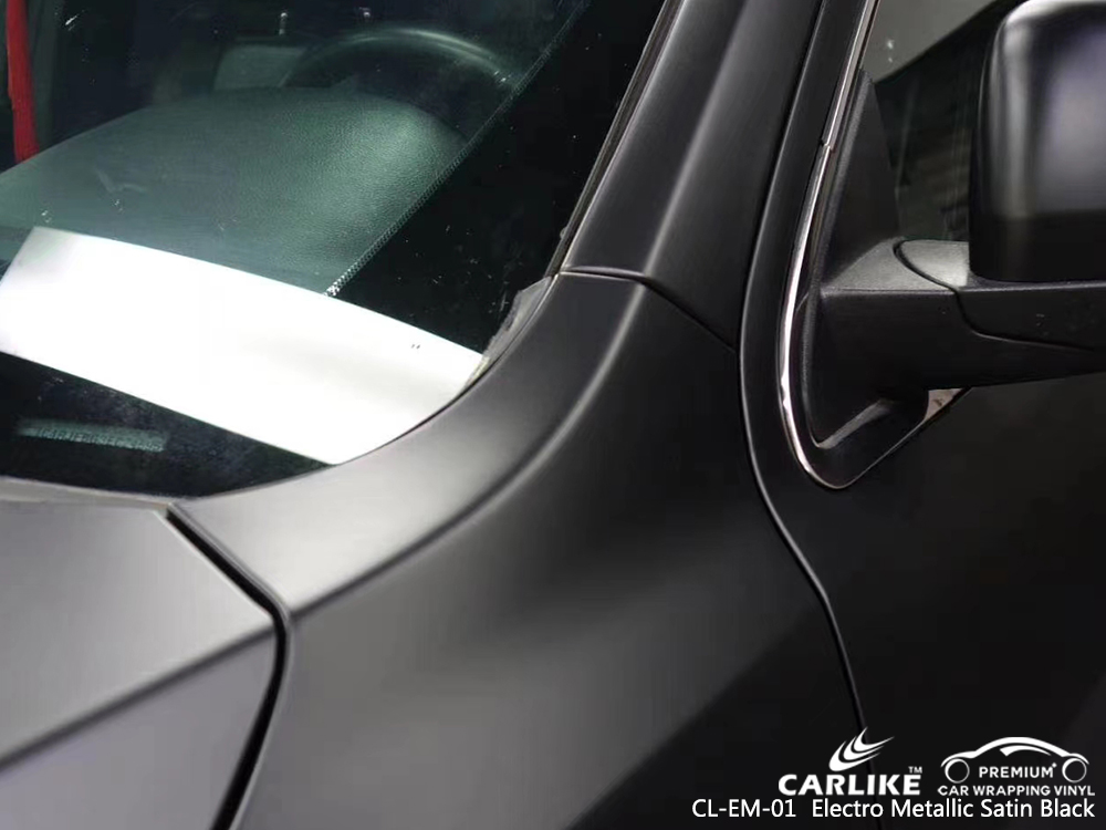 CL-EM-01 electro metallic satin black car wrap vinyl matte for JEEP Delta Nigeria