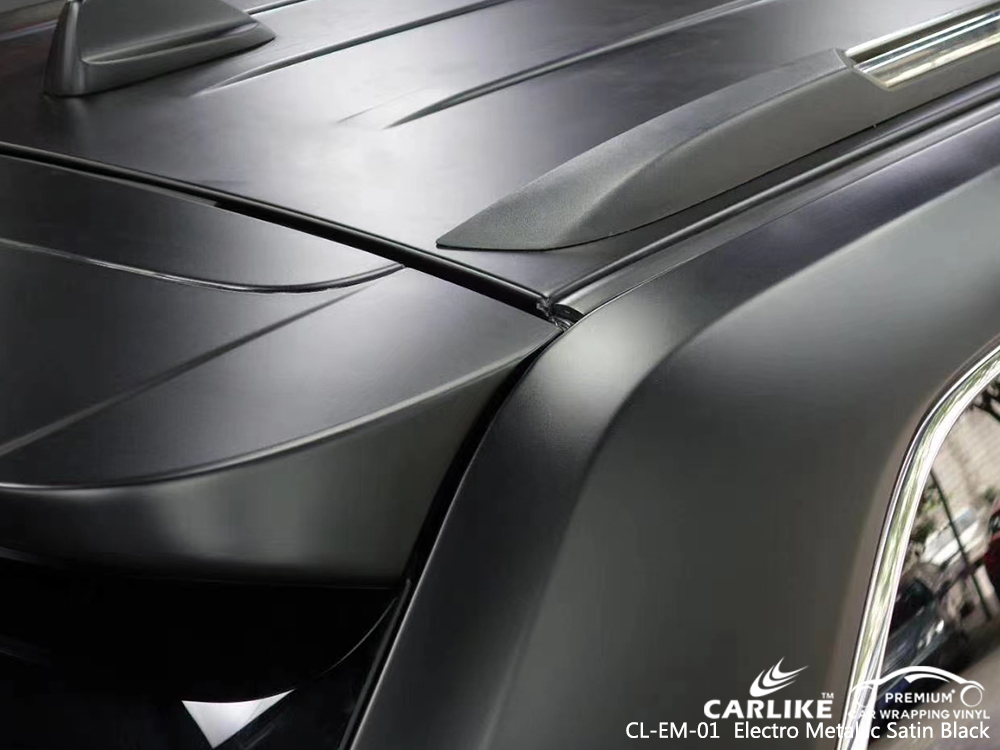 CL-EM-01 electro metallic satin black car wrap vinyl matte for JEEP Delta Nigeria