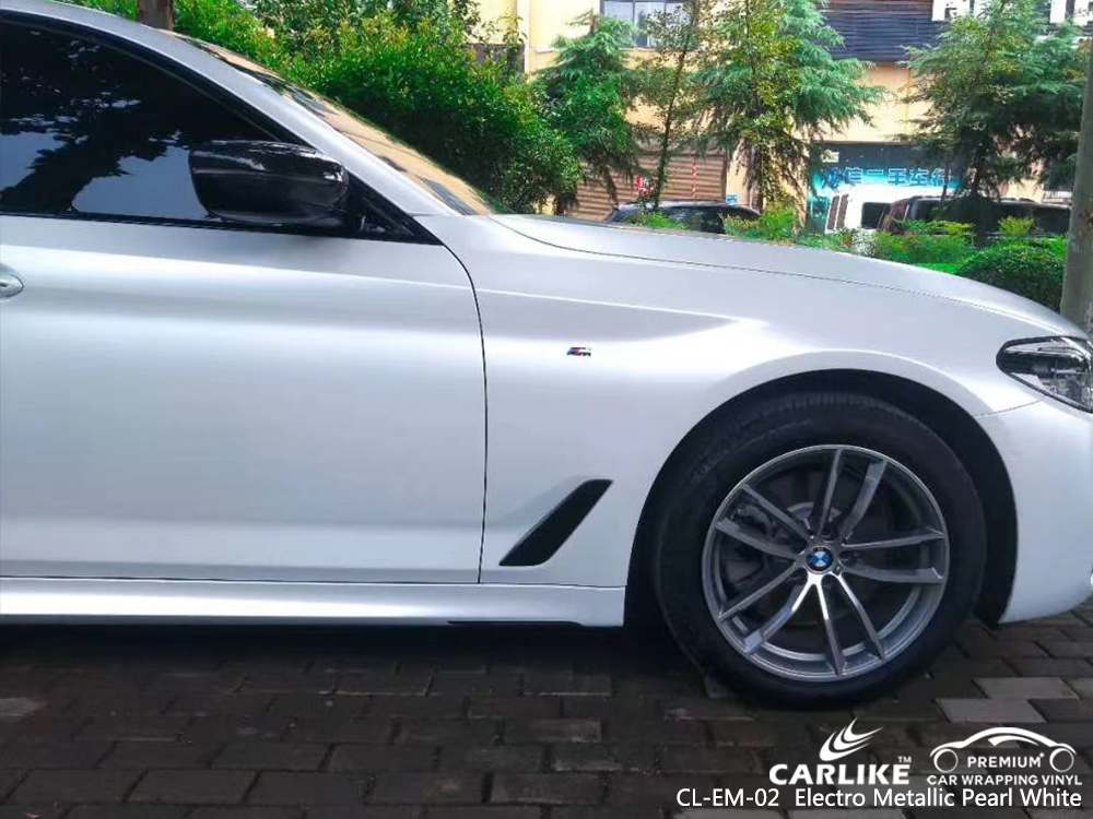 CL-EM-02 electro metallic pearl white vinyl films for BMW Saint Petersburg Russia